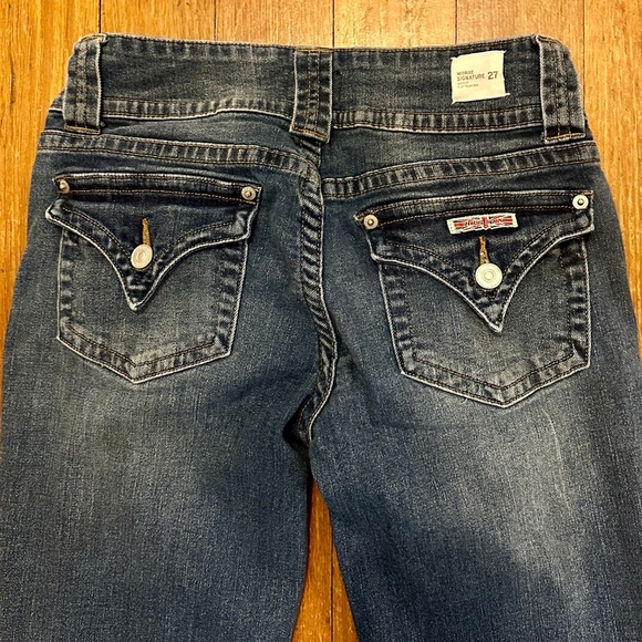Hudson signature mid rise bootcut jeans, 8 3/4 rise, natural edge 33”, size 27 - Picture 5 of 7